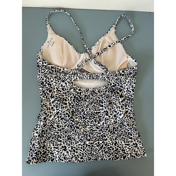 Athleta tankini top size 34 B/C blue and white print - Picture 4 of 6